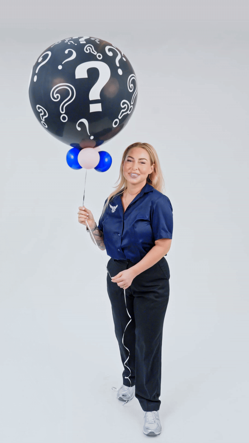 Gender reveal balloons Dubai